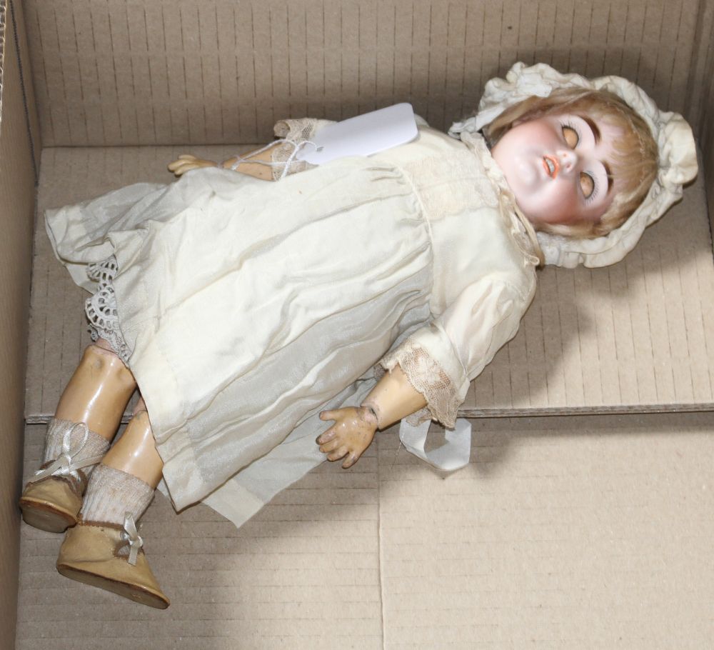 A Kestner 161 doll, original body, 13in.